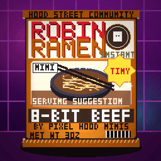 Robin Ramen #123 — 8-Bit Beef · Extra Spicy