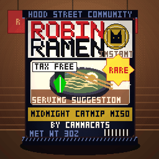 Robin Ramen #148 — Midnight Catnip Miso · Family Size