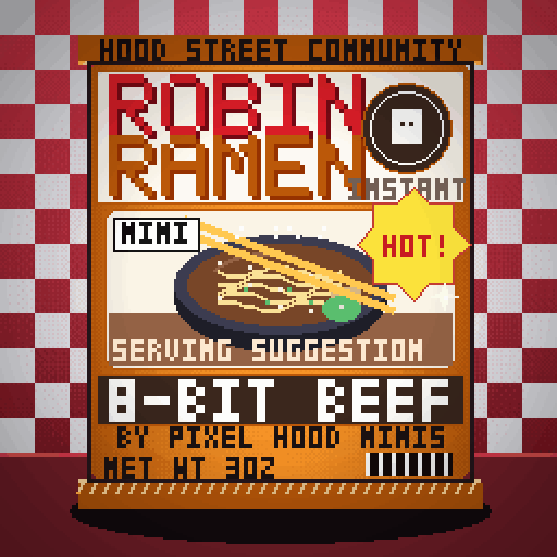 Robin Ramen #172 — 8-Bit Beef · Cup Edition