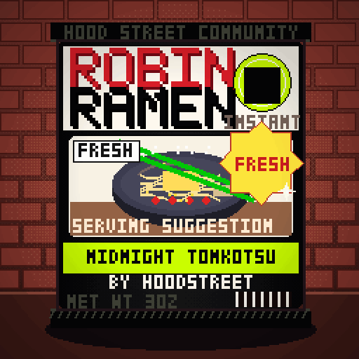 Robin Ramen #199 — Midnight Tonkotsu · Cup Edition