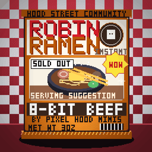 Robin Ramen #245 — 8-Bit Beef · Twin Pack