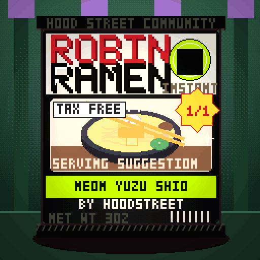 Robin Ramen #254 — Neon Yuzu Shio · Classic