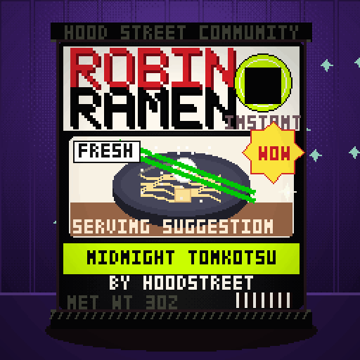 Robin Ramen #328 — Midnight Tonkotsu · Family Size
