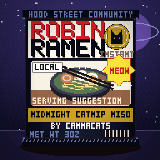 Robin Ramen #335 — Midnight Catnip Miso · Cup Edition