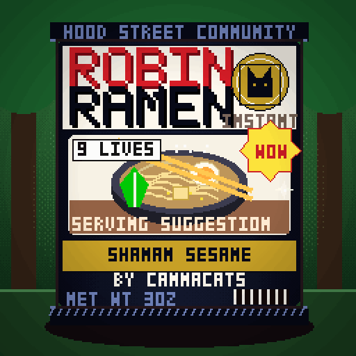 Robin Ramen #094 — Shaman Sesame · Limited Run